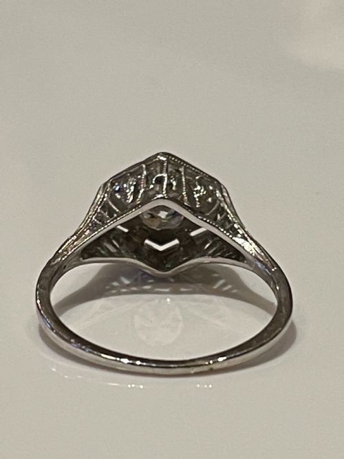 ART DECO DIAMOND RING - ADDITIONAL PHOTO 2