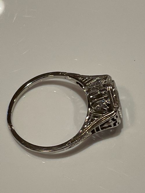 ART DECO DIAMOND RING - ADDITIONAL PHOTO 3