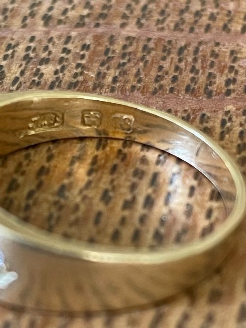VICTORIAN 18CT GOLD DIAMOND SET GYPSY RING - ADDITIONAL PHOTO 1