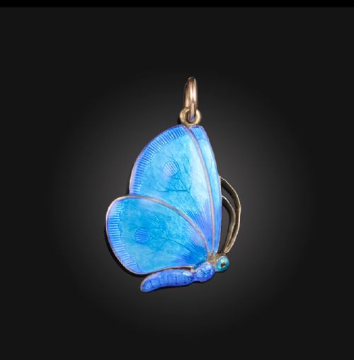 child child butterfly pendant - CATEGORY: ANTIQUE JEWELLERY - DATED EDWARDIAN