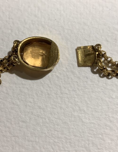 GEORGIAN PRECIOUS TOPAZ NECKLACE - ADDITIONAL PHOTO 2