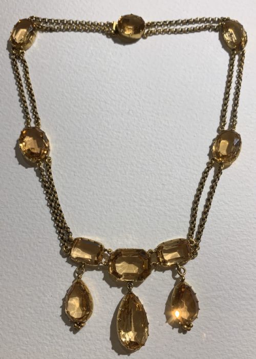 GEORGIAN PRECIOUS TOPAZ NECKLACE - ADDITIONAL PHOTO 3