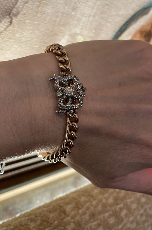 DIAMOND VICTORIAN BOW BRACELET - ADDITIONAL PHOTO 1