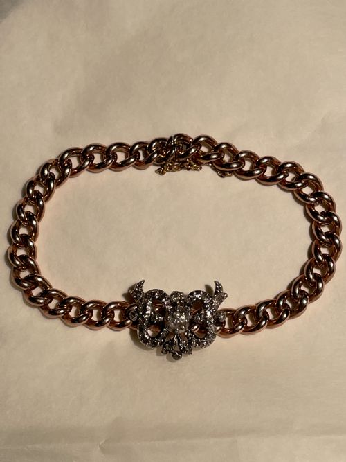 DIAMOND VICTORIAN BOW BRACELET - ADDITIONAL PHOTO 7