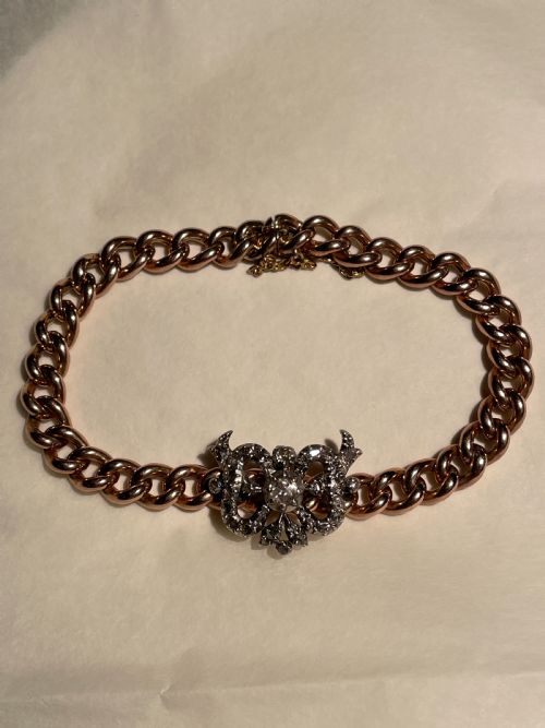 DIAMOND VICTORIAN BOW BRACELET - ADDITIONAL PHOTO 9