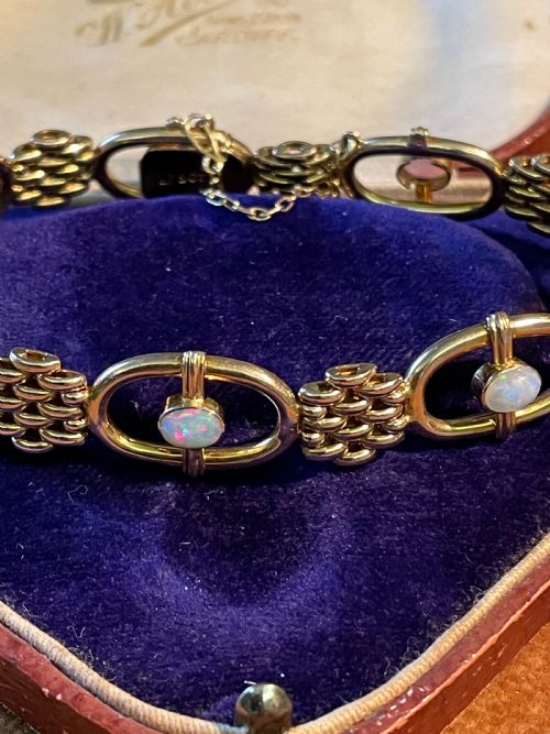 EDWARDIAN DEAKIN AND FRANCIS OPAL BRACELET - ADDITIONAL PHOTO 1