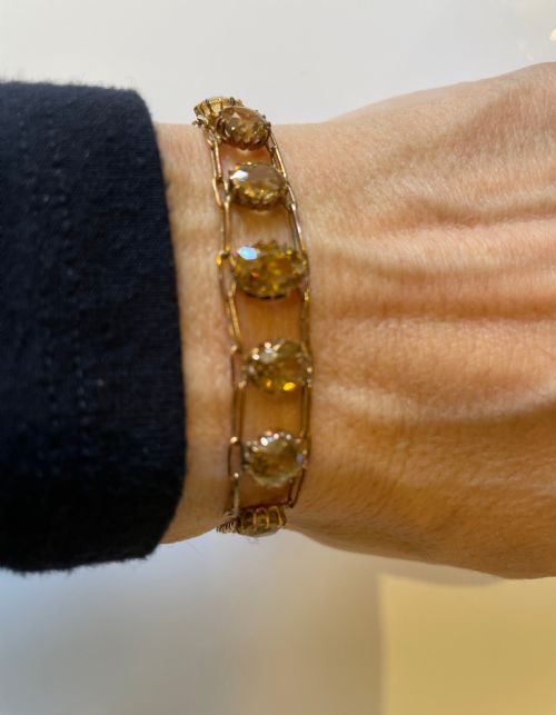 ZIRCON EARLY 20TH CENTURY BRACELET - ADDITIONAL PHOTO 5