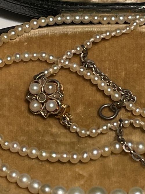 EARLY 20TH CENTURY NATURAL PEARL NECKLACE - ADDITIONAL PHOTO 2
