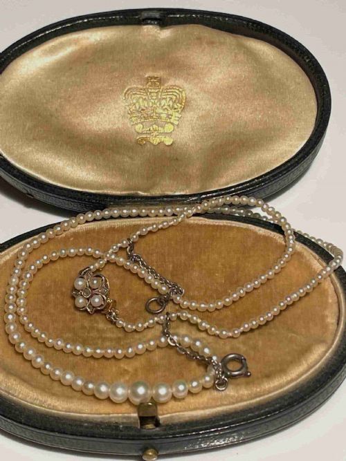 EARLY 20TH CENTURY NATURAL PEARL NECKLACE - ADDITIONAL PHOTO 4