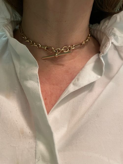 EDWARDIAN HEAVY WATCH CHAIN - ADDITIONAL PHOTO 2