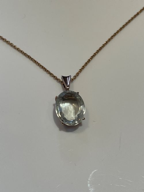 AQUAMARINE PENDANT - ADDITIONAL PHOTO 3