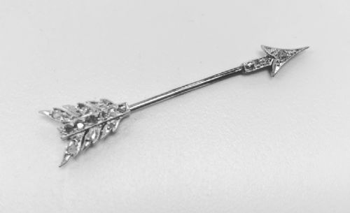 art deco jabot pin - CATEGORY: ANTIQUE JEWELLERY - DATED 1920