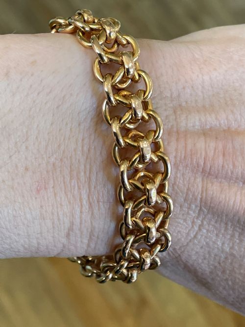 15CT GOLD ANTIQUE BRACELET - ADDITIONAL PHOTO 2