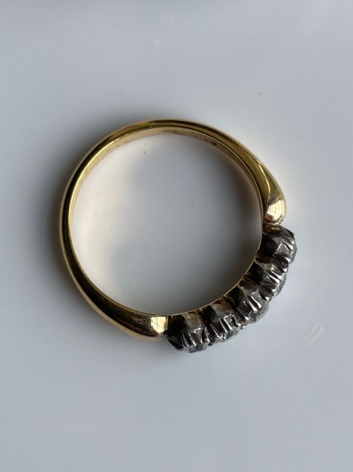 VICTORIAN MINE CUT DIAMOND RING - ADDITIONAL PHOTO 5