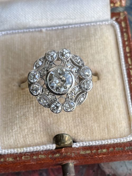 edwardian diamond ring - CATEGORY: ANTIQUE JEWELLERY - DATED EDWARDIAN