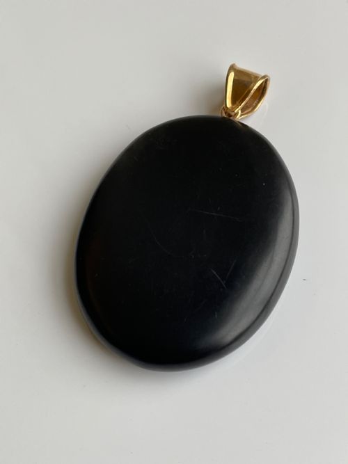 ANTIQUE PIETRA DURA PENDANT - ADDITIONAL PHOTO 1