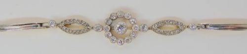 EDWARDIAN 18CT GOLD DIAMOND BRACELET - ADDITIONAL PHOTO 1