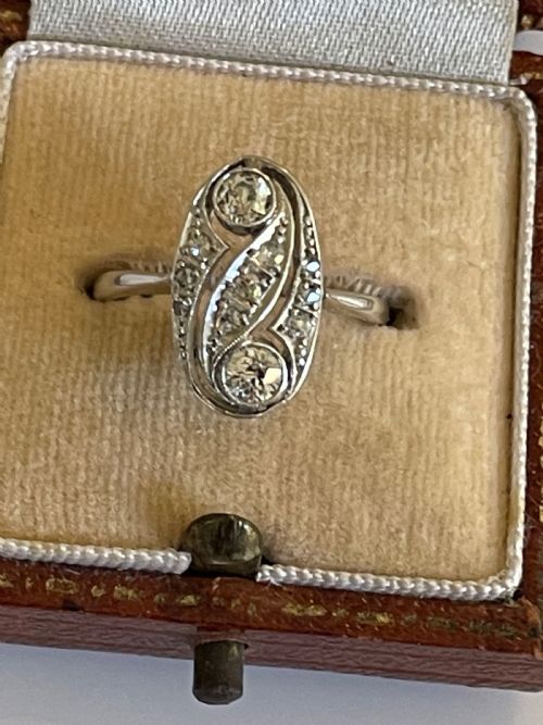 EDWARDIAN DIAMOND PANEL RING - ADDITIONAL PHOTO 2