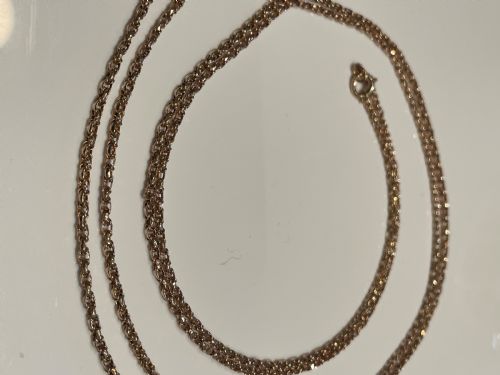 EDWARDIAN 9CT GOLD LONG GUARD CHAIN - ADDITIONAL PHOTO 2