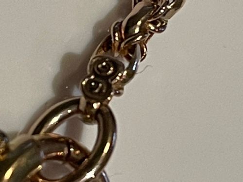 EDWARDIAN 9CT GOLD LONG GUARD CHAIN - ADDITIONAL PHOTO 3
