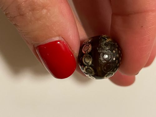 VICTORIAN PIQUE TORTOISESHELL EARRINGS - ADDITIONAL PHOTO 7