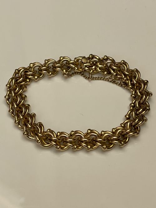 prerevolutionary 14ct gold russian bracelet - CATEGORY: ANTIQUE JEWELLERY - DATED EDWARDIAN