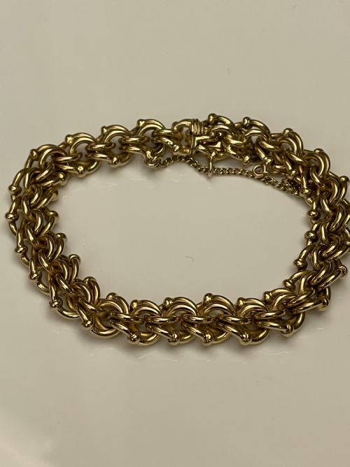 PREREVOLUTIONARY 14CT GOLD RUSSIAN BRACELET - ADDITIONAL PHOTO 2