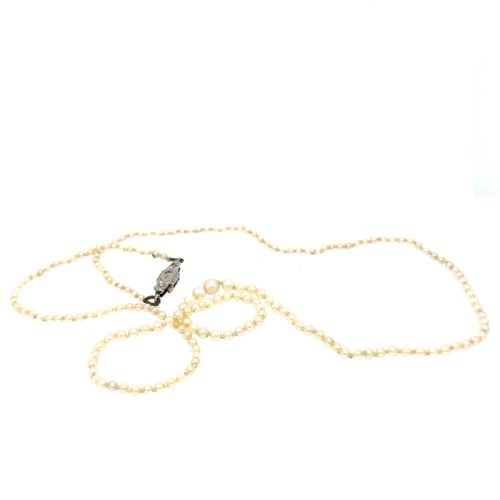 NATURAL CERTIFIED SALTWATER PEARL NECKLACE - ADDITIONAL PHOTO 1