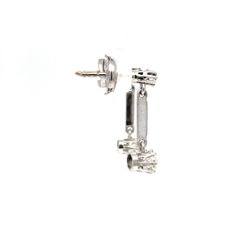 EDWARDIAN DIAMOND DROP EARRINGS - ADDITIONAL PHOTO 3