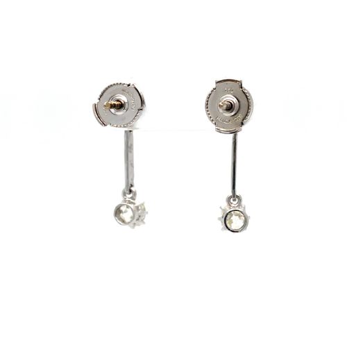 EDWARDIAN DIAMOND DROP EARRINGS - ADDITIONAL PHOTO 5