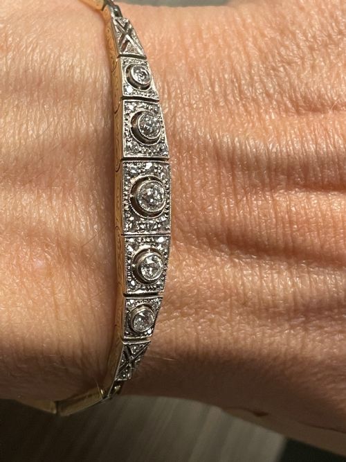 EDWARDIAN DIAMOND LINE BRACELET - ADDITIONAL PHOTO 1