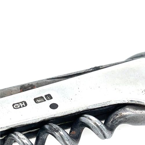 STIRLING SILVER FOLDING WINE CORKSCREW - ADDITIONAL PHOTO 2