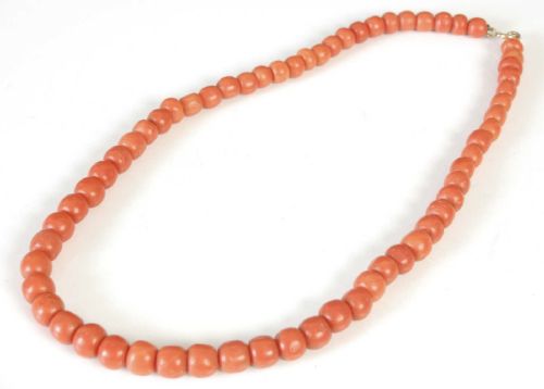 ANTIQUE VICTORIAN CORAL NECKLACE - ADDITIONAL PHOTO 1