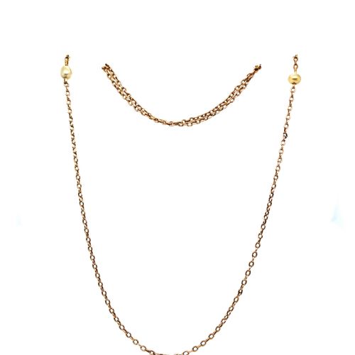 ANTIQUE PEARL NECK CHAIN - ADDITIONAL PHOTO 1