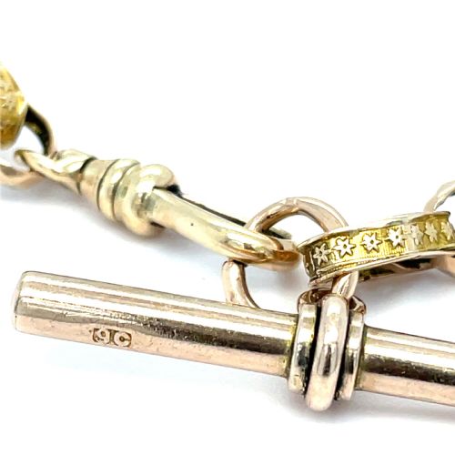 VICTRORIAN ALBERT CHAIN BRACELET 9CT GOLD - ADDITIONAL PHOTO 3