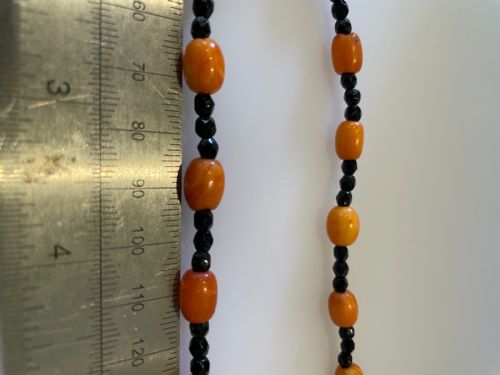 AMBER EDWARDIAN NECKLACE - ADDITIONAL PHOTO 2