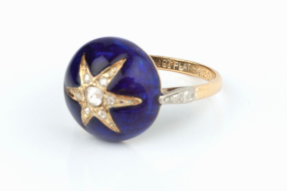 Edwardian Diamond Star Ring  View II