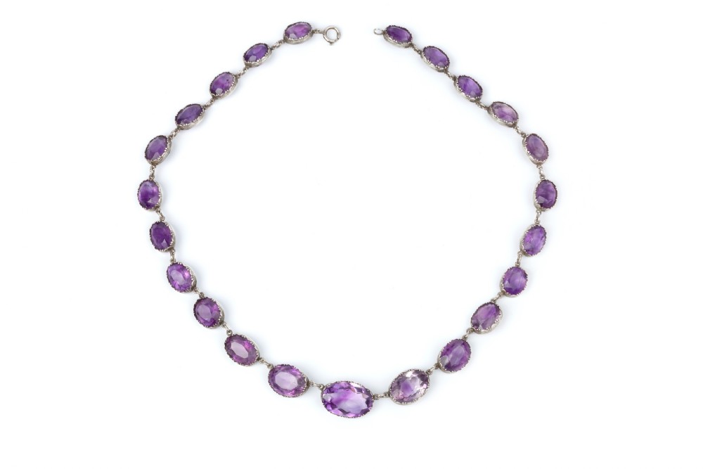 An Amethyst Riviere Necklace