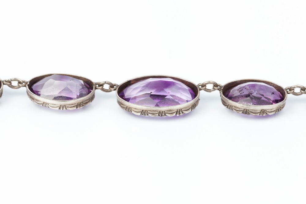 An Amethyst Riviere Necklace View II