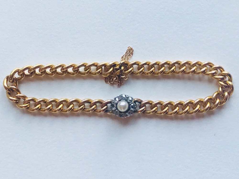 An 18ct Gold Diamond Victorian Bracelet