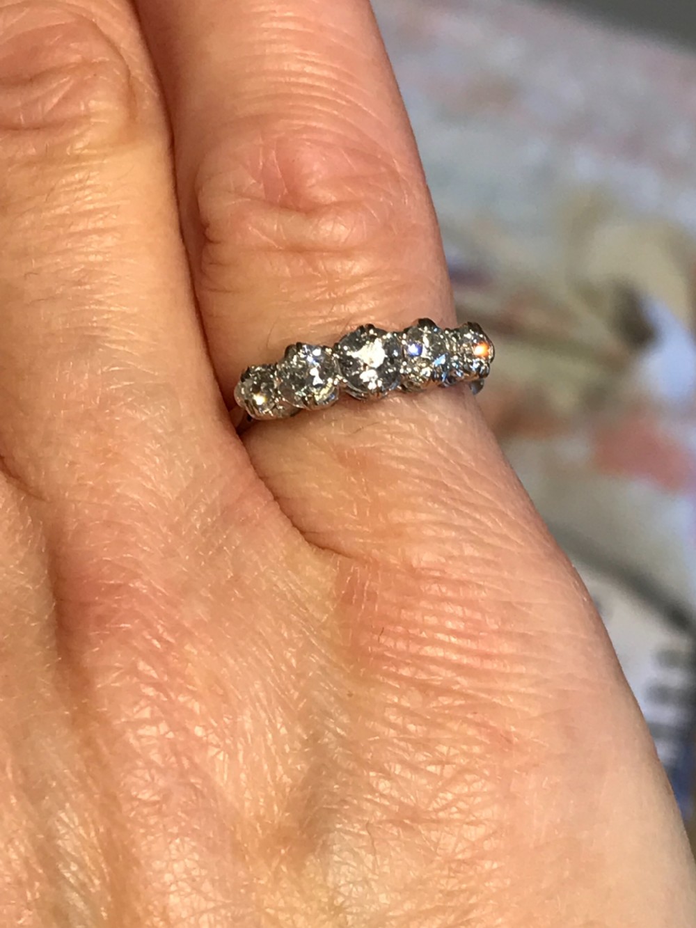 A Platinum Diamond 1930s Ring