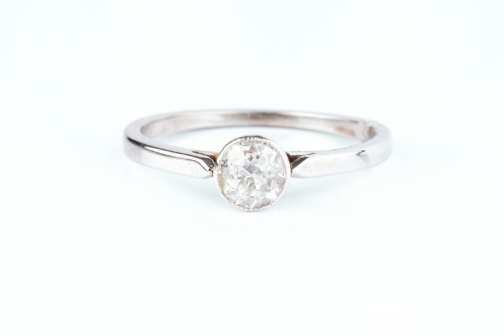 Edwardian 0.6ct Diamond Ring 18ct gold