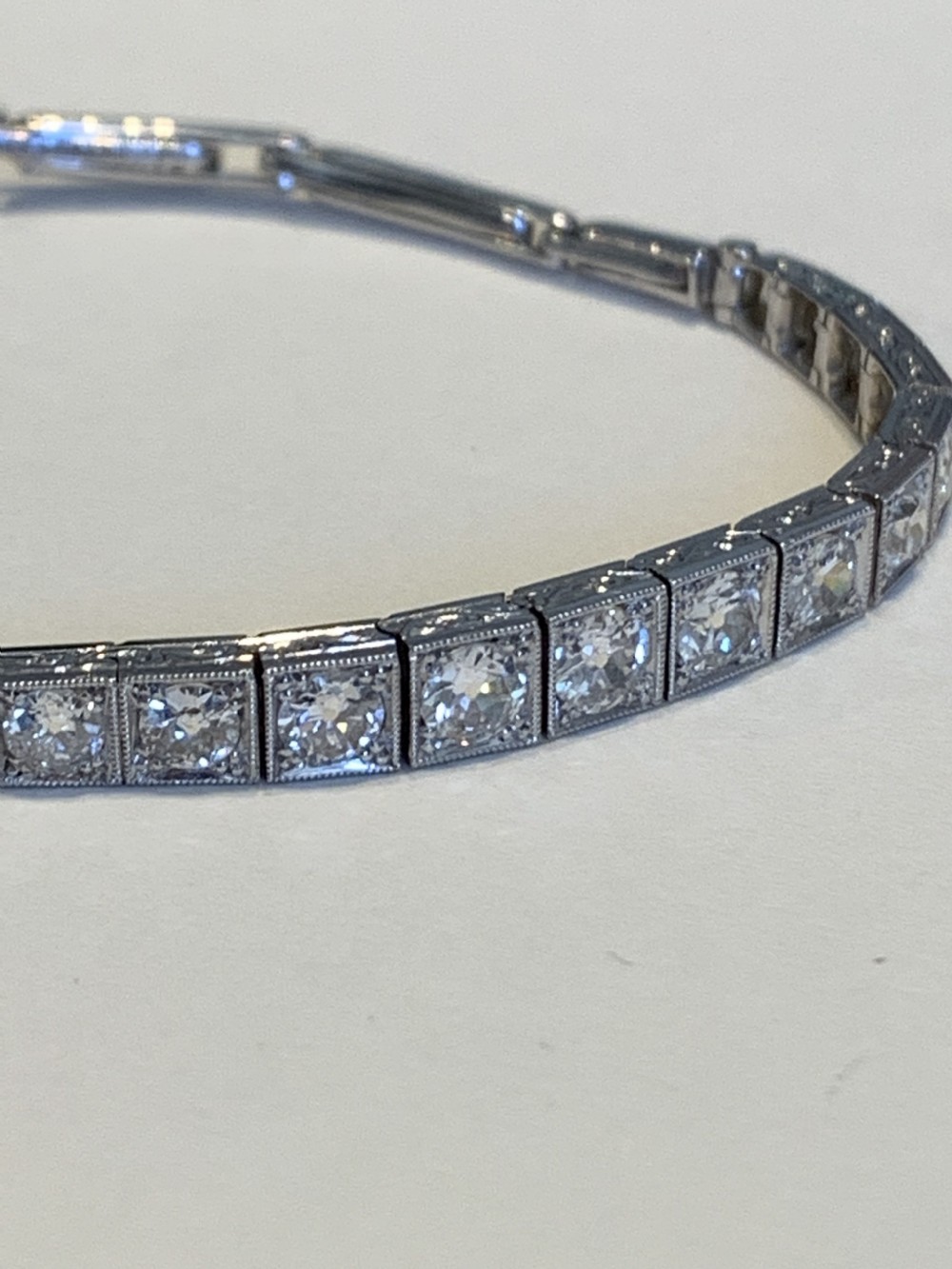 Antique Diamond Edwardian 18ct Gold Bracelet View IV
