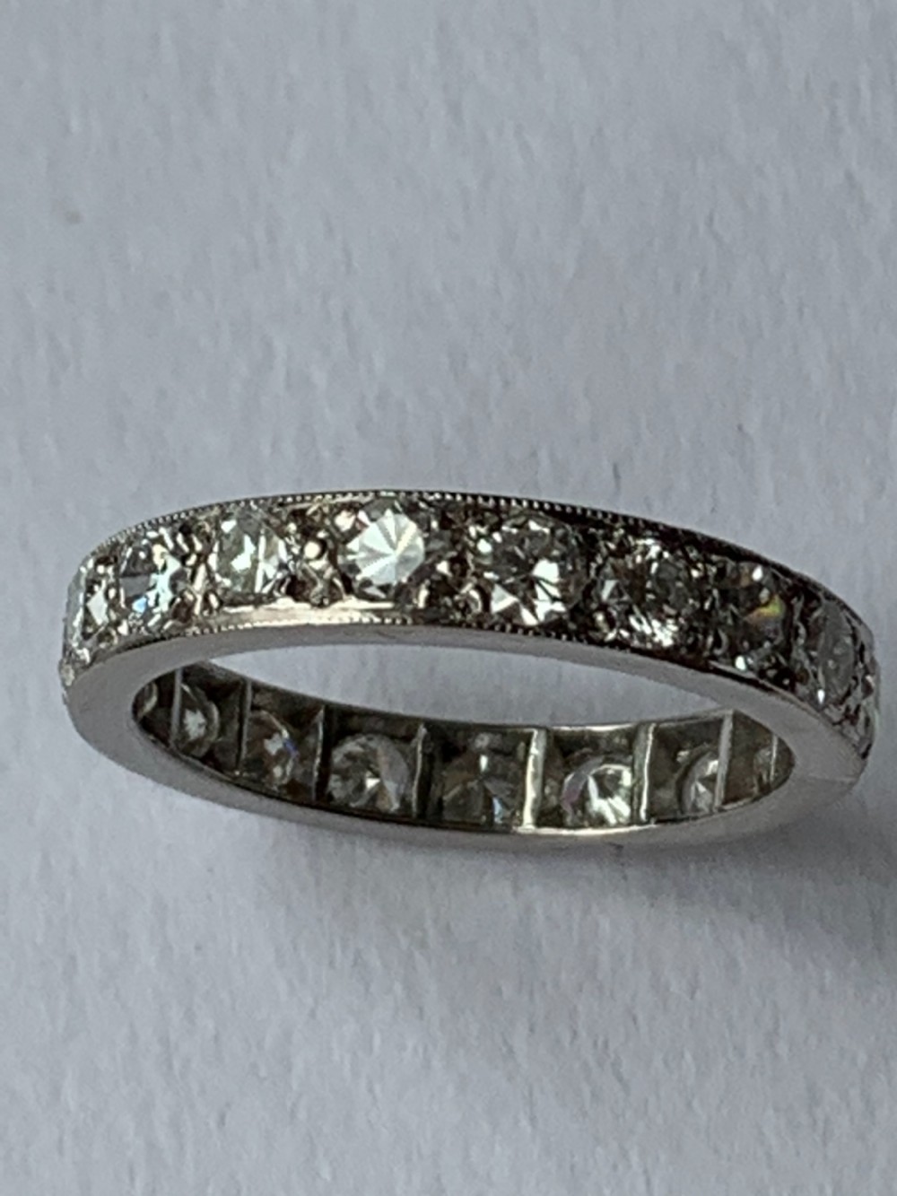 Platinum and Diamond Eternity Band 