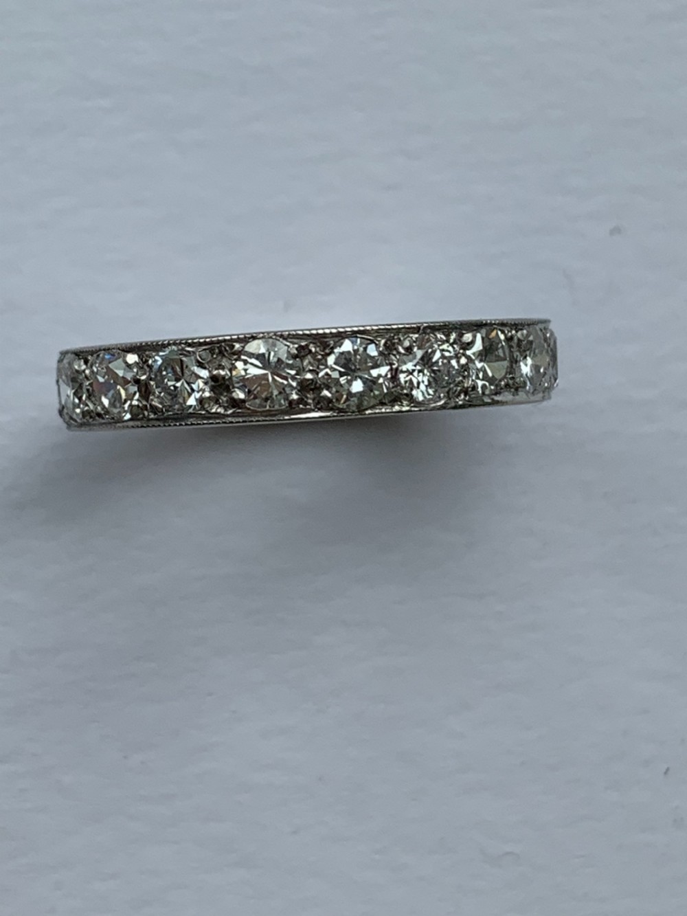 Platinum and Diamond Eternity Band  View II