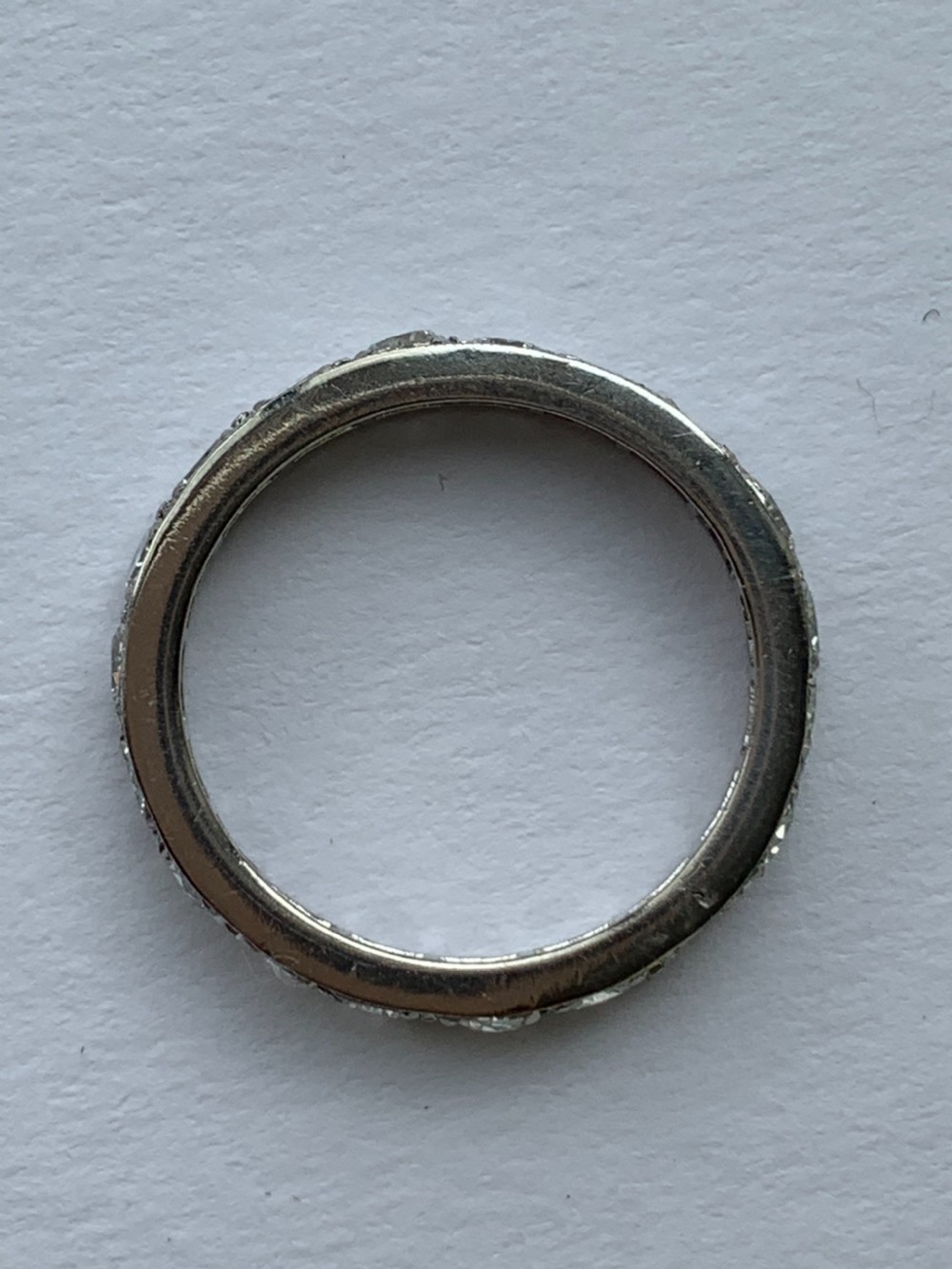 Platinum and Diamond Eternity Band  View VII