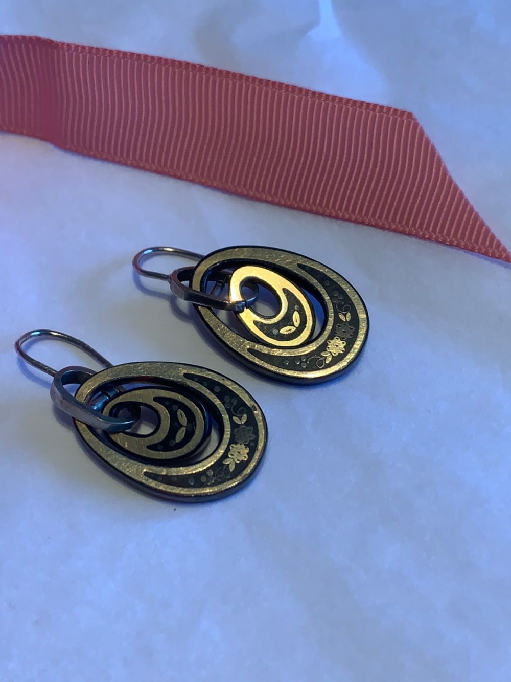 Tortoiseshell Antique Victorian Earrings