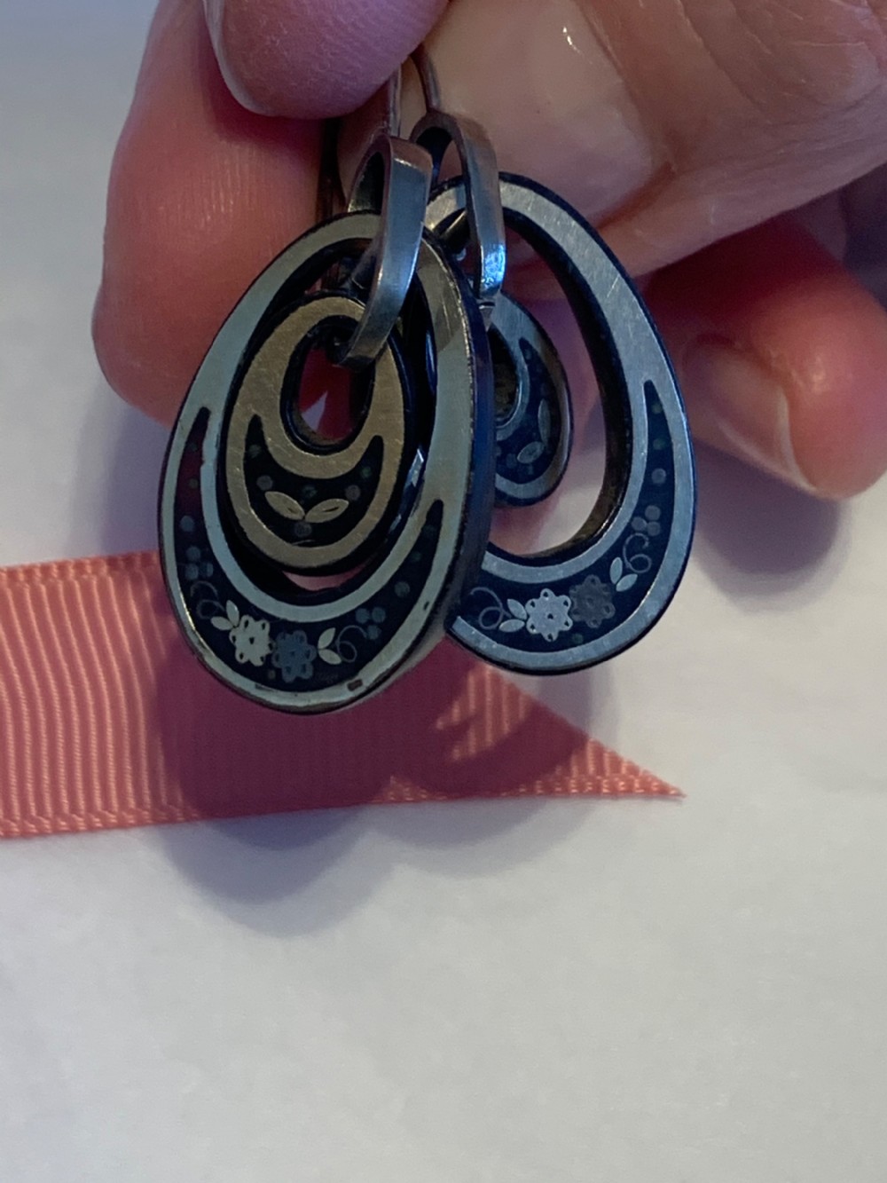Tortoiseshell Antique Victorian Earrings View IX