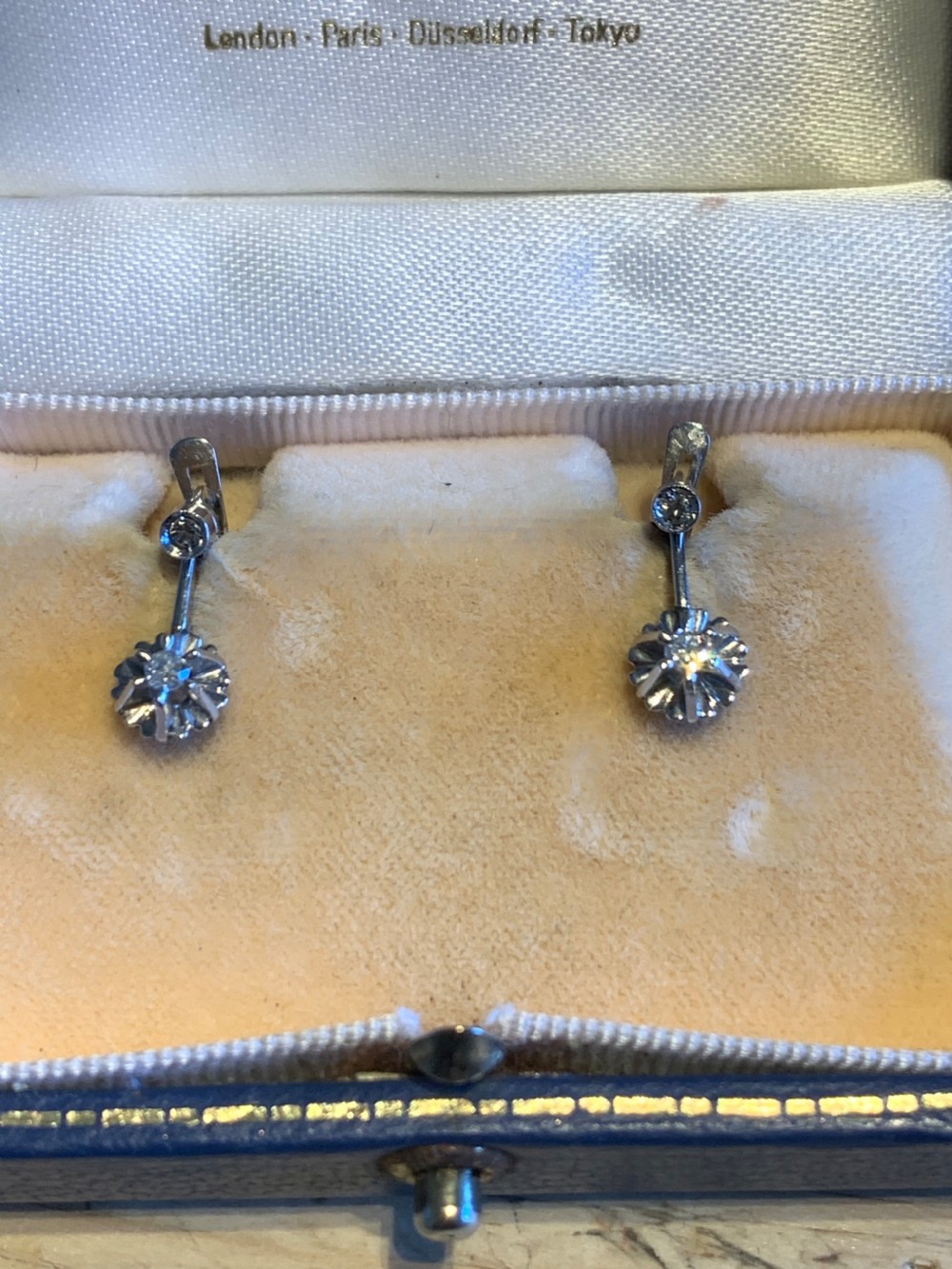 Diamond Mid Century Earrings
