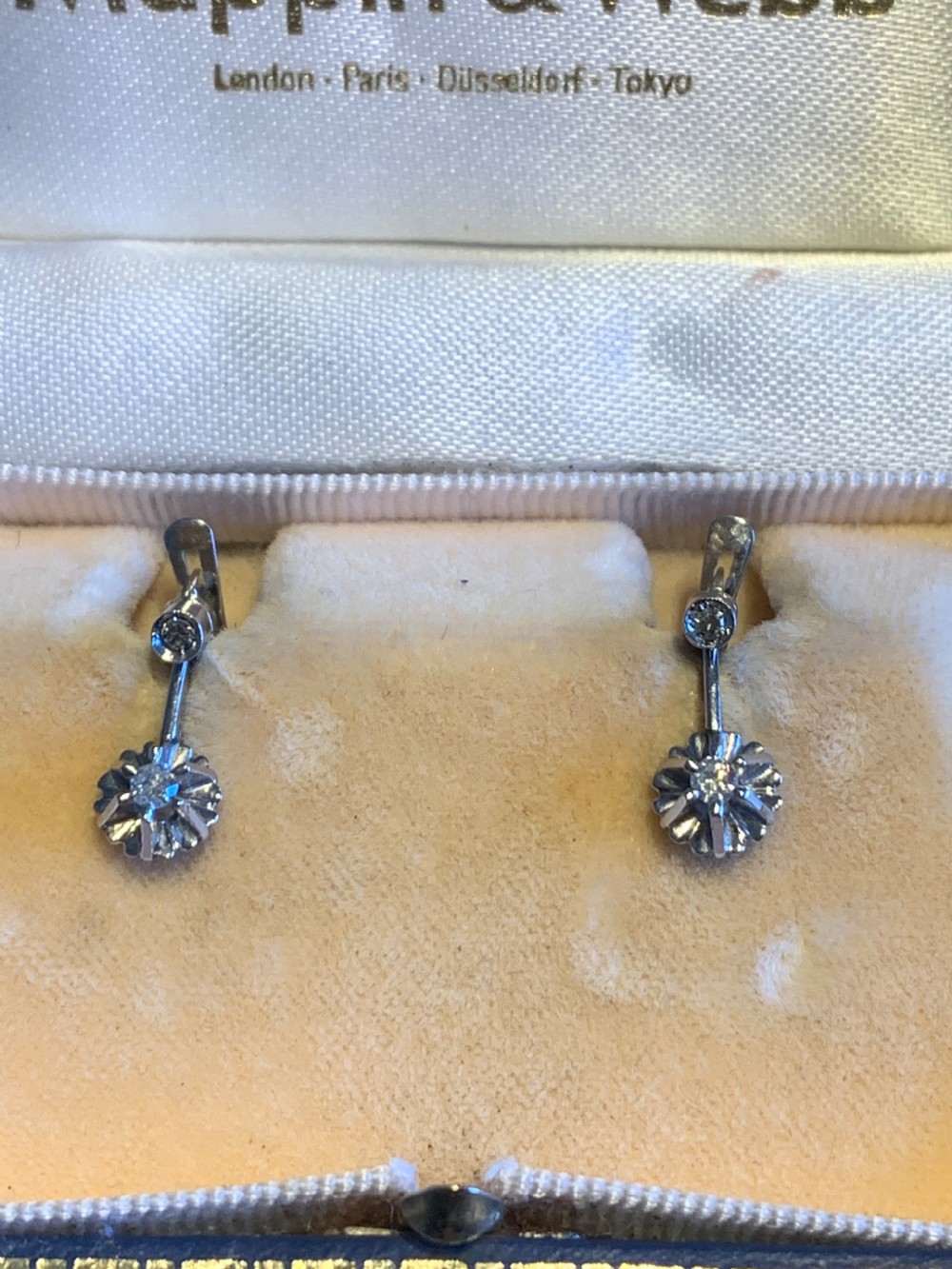Diamond Mid Century Earrings View III